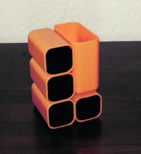 Stiftehalter DDR ? Space Ära mit 4 Schüben in orange, s. Beschreibung (5) - Bild 1 von 4
