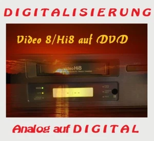 1x Video Video8 Band, Hi8 oder D8 digitalisieren auf DVD - Bild 1 von 12