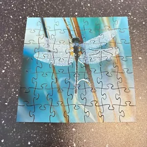 Zen Art Design Waiting For The Sun Dragonfly 50 Piece Wooden Teaser Puzzle - Picture 1 of 11