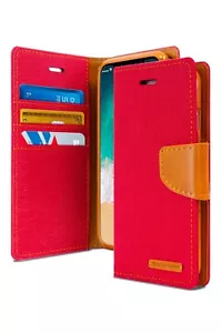 Samsung S25 S24 S23 S22 Plus Ultra Goospery Canvas Diary Wallet Card Slot Case - Picture 1 of 9