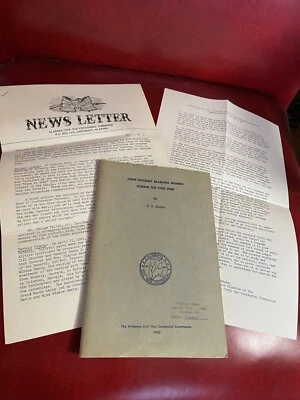 Some Notable Alabama Women During The Civil War H E Sterkx 1962 + Newsletter 60s - Image 1 of 4