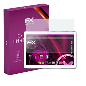 atFoliX Glass Protective Film for Archos T96 Glass Protector 9H Hybrid-Glass - Picture 1 of 8