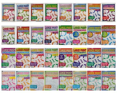 Kappa Large Print Crosswords Puzzle Books, 32 Different Volumes to Select U-PICK - Image 1 of 4