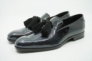 Jimmy Choo Men's 'Foxley' Glitter Patent Croc Degrade Leather Loafers, MSRP $850