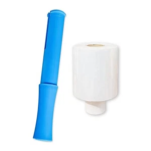 Stretchfolie mini transparent 100 mm 150 m 20my inkl. Abroller Handabroller Set - Bild 1 von 8