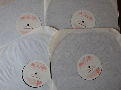 The Great Sounds April 11, 1986  Radio Show. Swing, Pop, Big Band, 4 LP show - Image 1 of 4