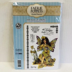 Crafter's Companion Faerie Poppets Christine Haworth Rubber Stamp Set Fairy - Picture 1 of 3