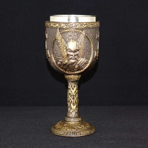 Thor Kelch Odin Walhalla Loki Wikinger Germanen Valhalla Trinkgefäß Asen NN40 - Bild 1 von 6