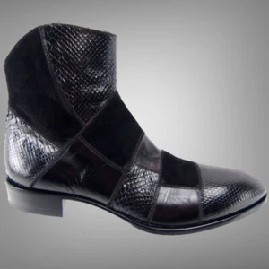 CESARE PACIOTTI ITALIENISCHE HANDGEFERTIGTE AUSGEFALLENE PYTHON-STIEFEL US 12 - Bild 1 von 11