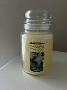 Yankee Candle | SPARKLING SNOW Large 22 oz Jar Candle RETIRED SCENT - Picture 1 of 4