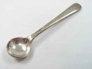 ANTIQUE VINTAGE SOLID SILVER CONDIMENT SPOON John Rose 1969 - Picture 1 of 5