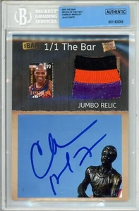 Charles Barkley 2019 The Bar Pieces of the Past 1/1 Relic Card - Picture 1 of 2