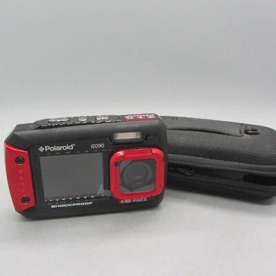 Polaroid Digital Camera iE090 18.0MP Underwater Selfie Screen Red Tested - Image 1 of 4