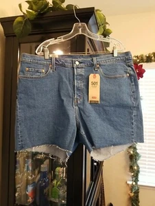 Levi's Damen Shorts 501 High Rise Gr. 24 W Blau Denim Neu 0007 - Bild 1 von 3