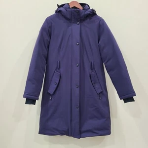 Triple Fat Goose Women Elysia Down Parka Jacket Small Navy Blue 750 Fill Outdoor - Picture 1 of 13