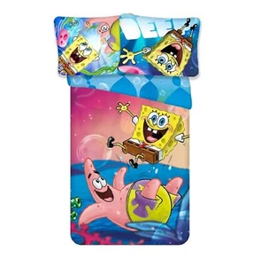 Spongebob Wende Bettwäsche Set 2 tlg. 135 x 200 cm 80 x 80cm - Bild 1 von 7
