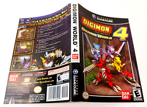 Original Nintendo GameCube COVER ARTWORK INSERT (only) DIGIMON WORLD 4 Bandai