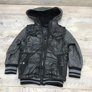 Chaqueta Juvenil Urban Republic UR 2008 Niños Talla 4 Negra/Gris Exterior Nueva - Imagen 1 de 5