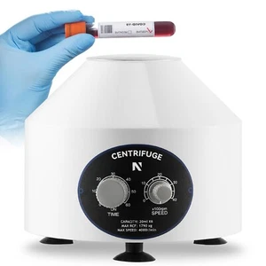 NEWTRY 800D Centrifuge Desktop Lab w/Timer & Speed Control 4000rpm 20ml×6 - Picture 1 of 3