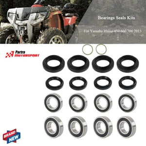 For Yamaha Rhino 450 660 700 2013 New Front Rear Wheel Bearings Seals Kits - Picture 1 of 9