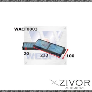 New WESFIL CABIN Filter For Mazda 3 2.0L 01/04-03/09 -WACF0003 - Picture 1 of 1