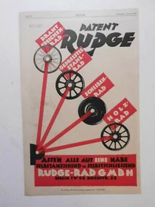 1921 ORIGINAL WERBUNG REKLAME RUDGE RAD GMBH BERLIN HOMMEL WÄCHTER REKLAME - Bild 1 von 2