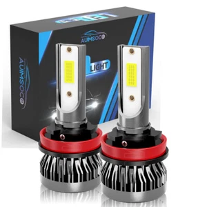 H11 LED Headlight Kit Low Beam Bulb Super Bright 10000K Xenon White 80000LM - Picture 1 of 10
