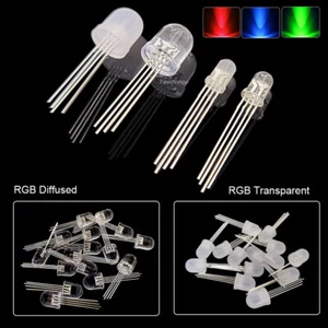 5 mm 8 mm 10 mm RGB LED Leuchtdiode 4polig gemeinsame Anode Kathode mehrfarbig - Bild 1 von 12