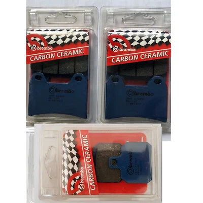 JUEGO PASTILLAS FRENO DELANTERAS/TRASERAS ORIGINALES BREMBO PARA DUCATI MONSTER 796 2011 > 2015 Foto 1 de 2