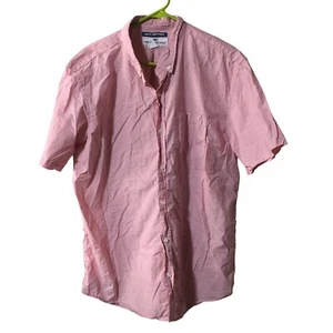 OLD NAVY SHORT SLEEVE LIGHT PINK BUTTON DOWN SHIRT MENS XL - Picture 1 of 4