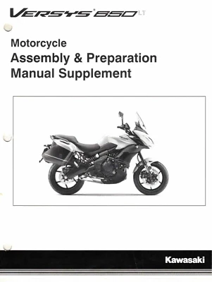 Manual de servicio/ensamblaje de bicicleta Kawasaki original original KLE650 Versys 2015 Foto 1 de 2