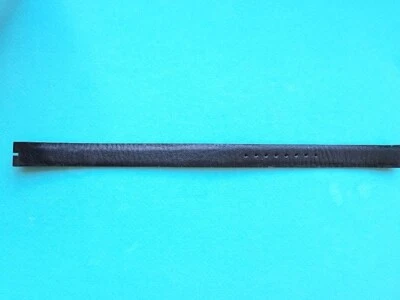 Autêntica pulseira de relógio de couro preto Tiffany & Co 13 mm - Imagem 1 de 4