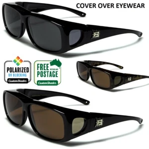 Polarised Fit Over Sunglasses - Wear Over Prescription Eye Glasses - Polarized - Picture 1 of 4