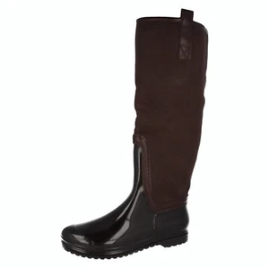 Ladies Spot On Casual Winter Pull On Wellingtons boots X1R111 - Picture 1 of 10