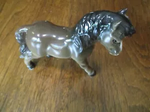 FIGURA DE COLECCIÓN GOEBEL ALEMANIA OCCIDENTAL DE 4 1/4" DE ALTO MARRÓN SHETLAND PONY MARRÓN CERÁMICA - Imagen 1 de 9