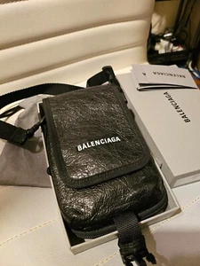 Balenciaga Crossbody Bag Explorer Black Leather - Picture 1 of 6