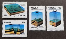 Tonga Geological Survey Trench 1985 Ship Airplane (stamp) MNH *adhesive *unusual