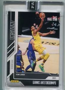 2020-21 Instant Black All-Star Team LeBron Giannis Antetokounmpo 1/1 Bucks - Picture 1 of 2