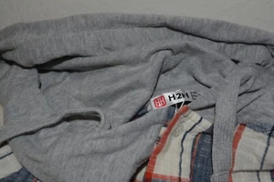 Sudadera con capucha con botones roja/blanca/azul S nueva sin etiquetas H2H - Imagen 1 de 2