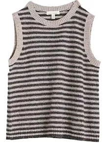 SEA SALT EAST VIEW VEST BARROWS ARAN MONOPRINT RWS WOOL SIZE UK16 NEW WITH TAG - Picture 1 of 12