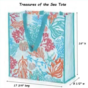 Tupperware Korallenriff Meer Design Beutel Wiederverwendbar Einkaufstasche 17 x 16 x 8 Neu - Bild 1 von 1