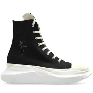 Scarpe da ginnastica alte Rick Owens DRKSHDW in tela con plateau - Foto 1 di 14