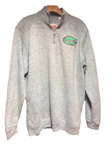 Florida Gators Sweatshirt Men Medium Gray Champion 1/4 Zip Pullover Logo NCAA M - Picture 1 of 7