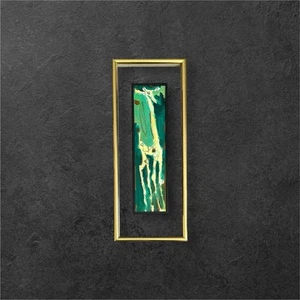 STERLING STRAUSER PA Modernist Giraffe 1981 Oil on Board Painting Original Art - Picture 1 of 6