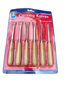 Midwest Products Holzschnitzmesser Holzbearbeitungswerkzeug Set Neu - Bild 1 von 7
