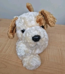 2001 TY Classic Plush Scraps the Dog Beanie Buddies 16" bronceado crema vintage - leer - Imagen 1 de 11