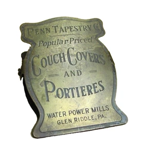 PENN TAPESTRY Co COUCH COVERS PORTIERES GLEN RIDDLE PA Old Advertising Paperclip - Picture 1 of 8