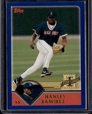 Juego de fábrica Topps 2003 exclusivo primer año jugador Hanley Ramírez #5 Foto 1 de 2