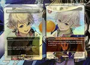 Final Fantasy Swords To Plowshares MTG and Alphinaud FFTCG MagicCon Promo ENG NM - Picture 1 of 5