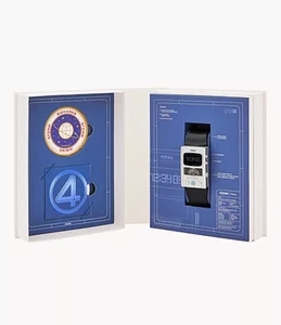 Montre Marvel x Fossil Fantastic Four LE1210SET double heure 32 mm rare limitée JP - Photo 1 sur 15